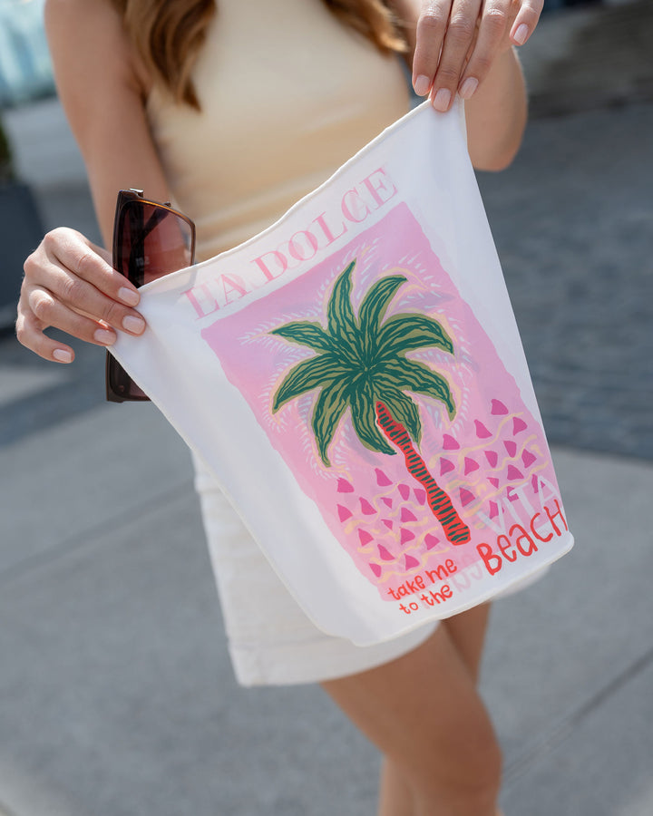 Brillen- und Displaytuch "Pinky Beach"