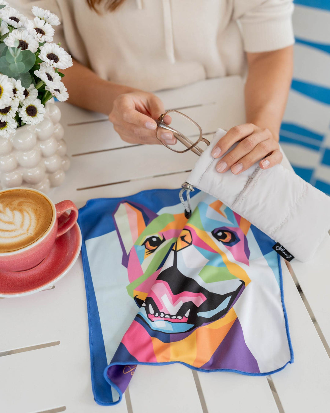 Brillen- und Displaytuch "Bulldog"