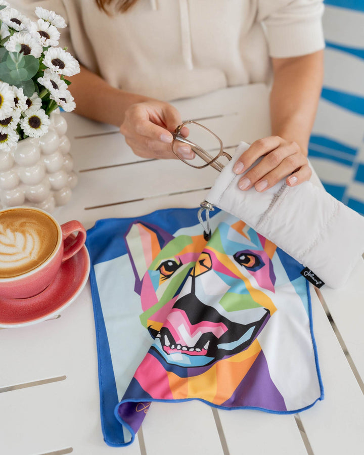 Brillen- und Displaytuch "Bulldog"