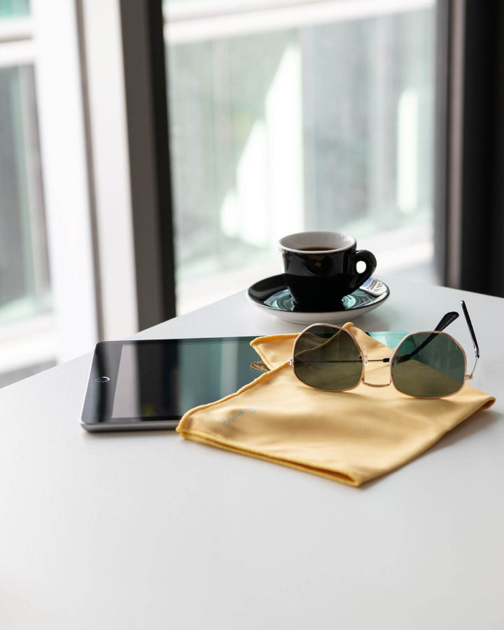 Brillen- und Displaytuch "Gelb"