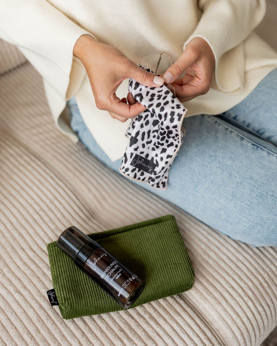 Aufbewahrungs Etui "Olive meets Gold"