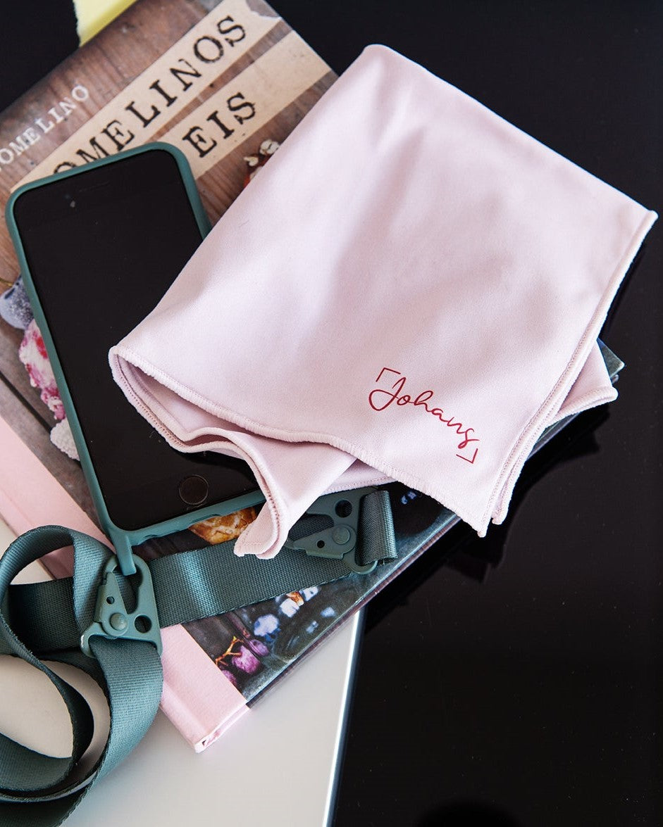 Brillen- und Displaytuch "Rosé"