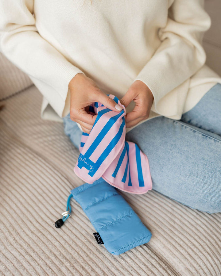 Brillenetui Puffy Bag "Blau"