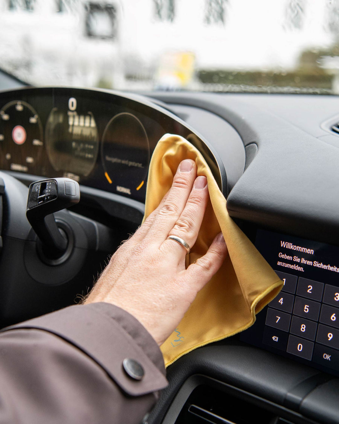 Brillen- und Displaytuch "Gelb"