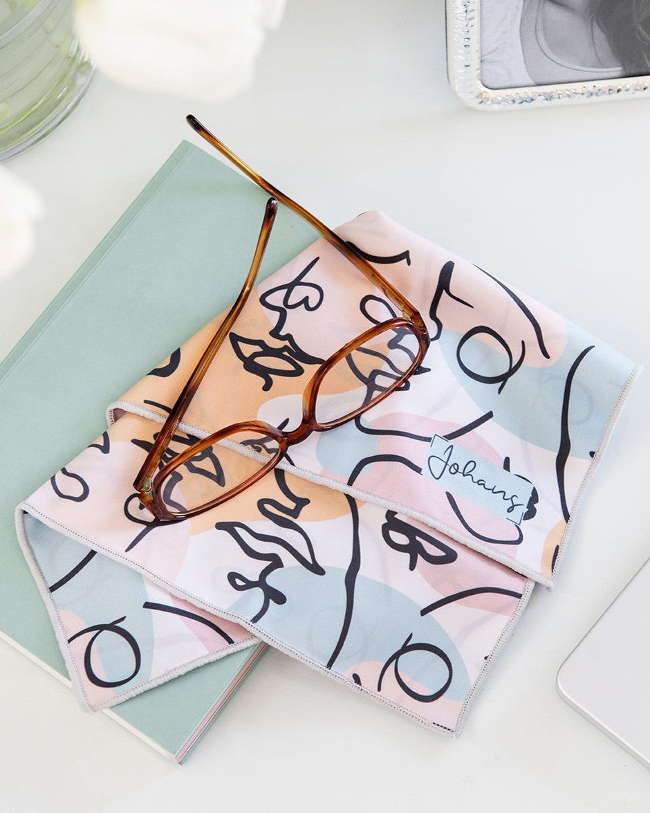 Brillen- und Displaytuch "Faces"