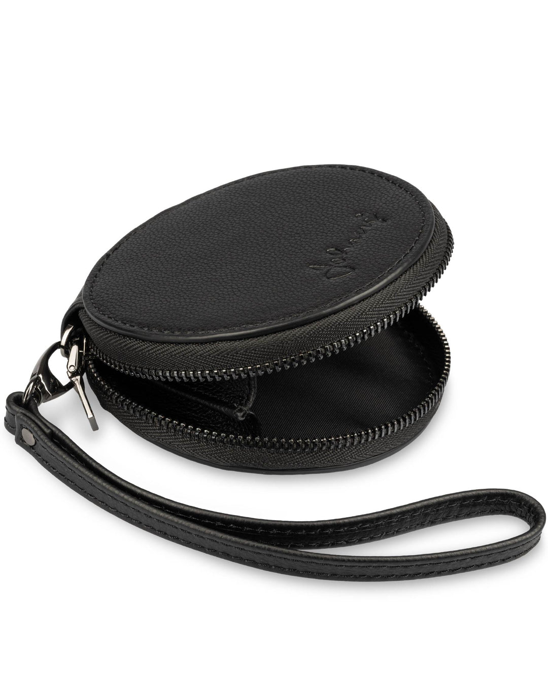 Leder Wallet - schwarz