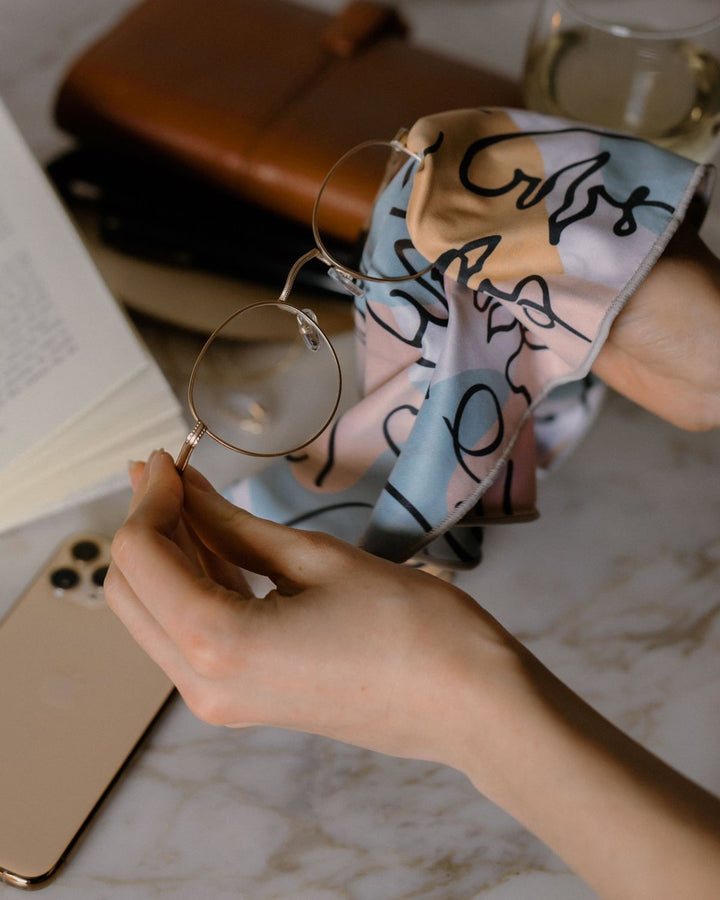 Brillen- und Displaytuch "Faces"