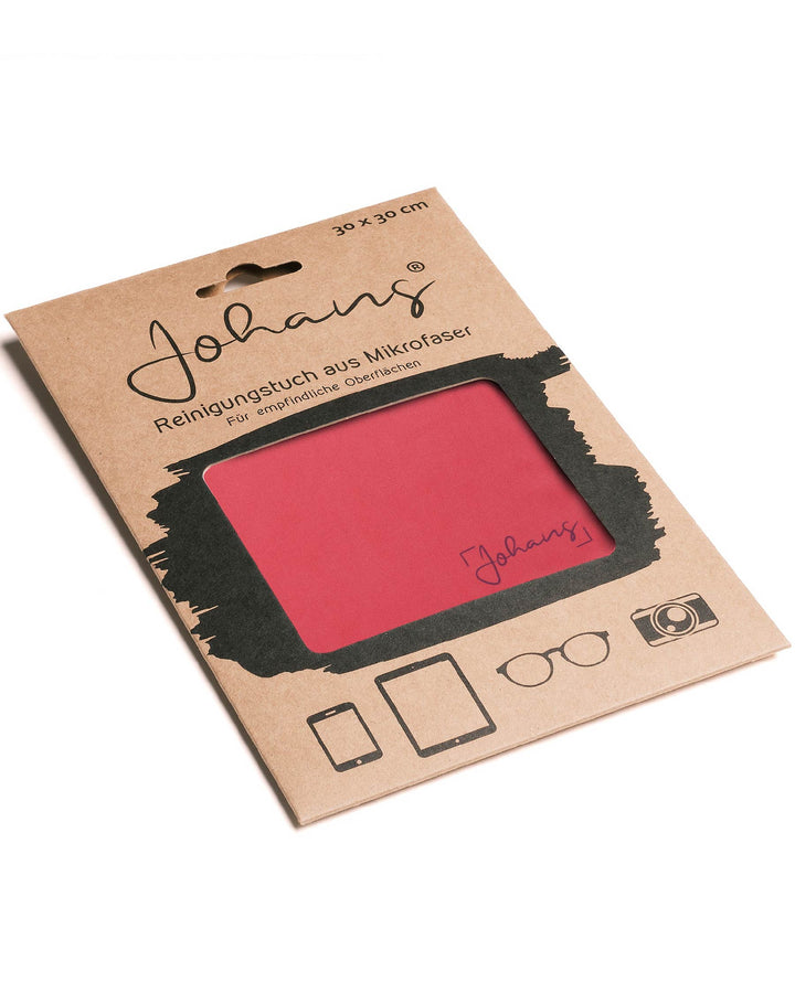 Brillen- und Displaytuch "Hibiskusrot"