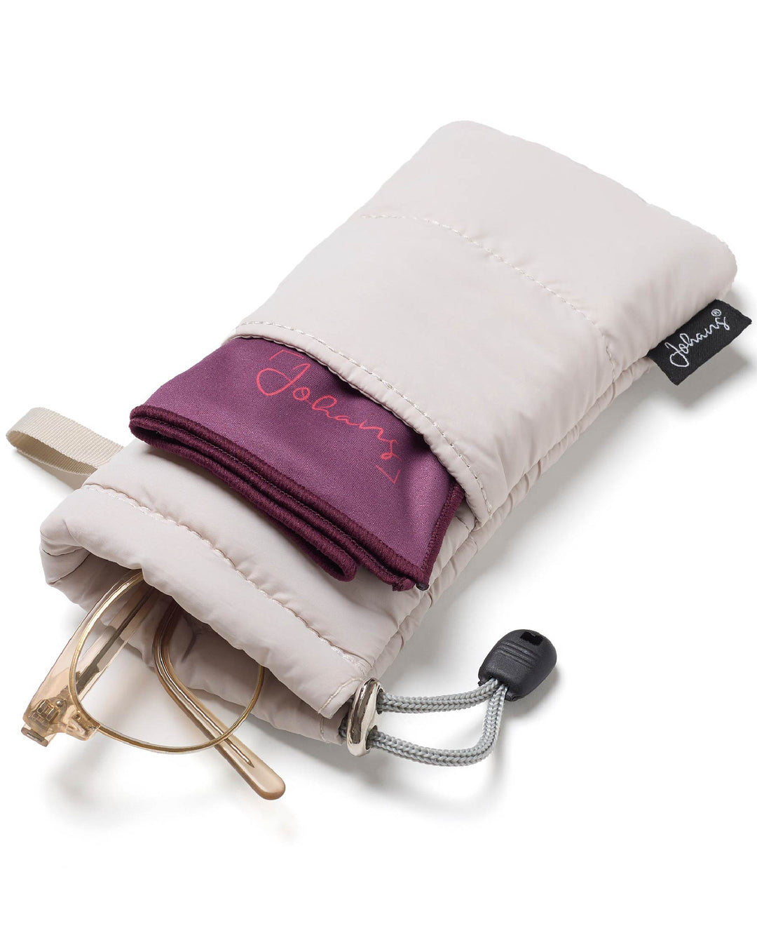 Brillenetui Puffy Bag "Off White"