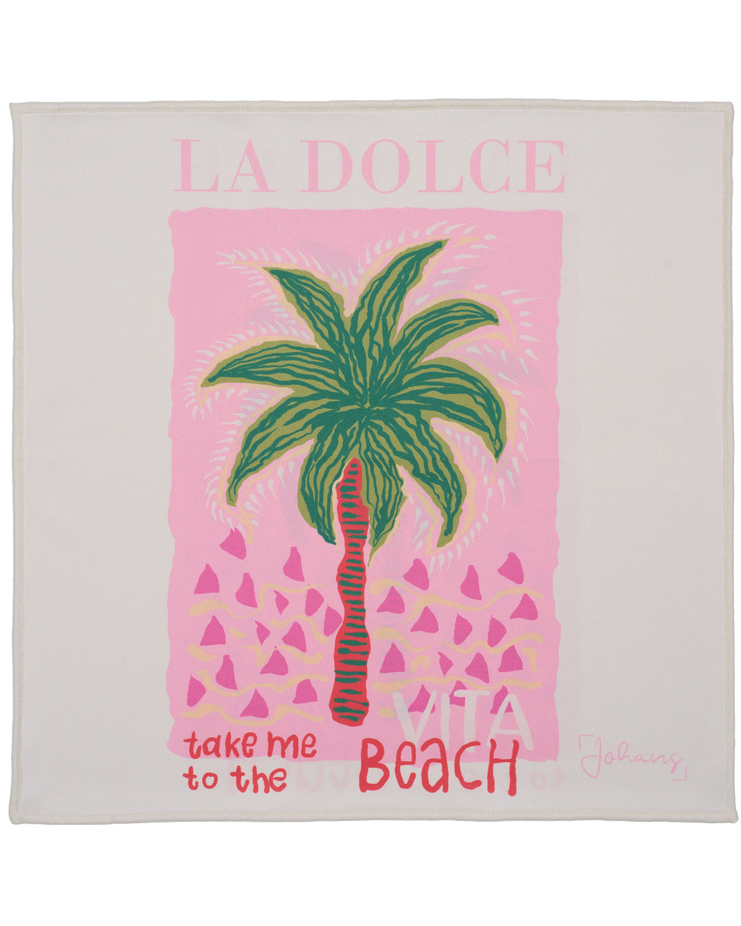 Brillen- und Displaytuch "Pinky Beach"