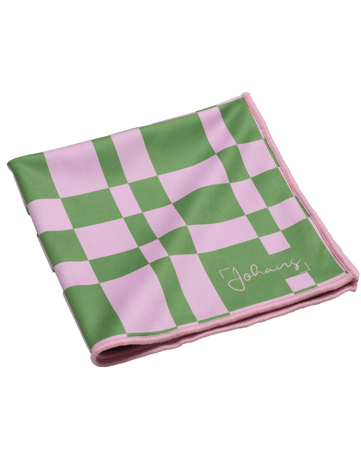 Brillen- und Displaytuch "Green Pink Square"