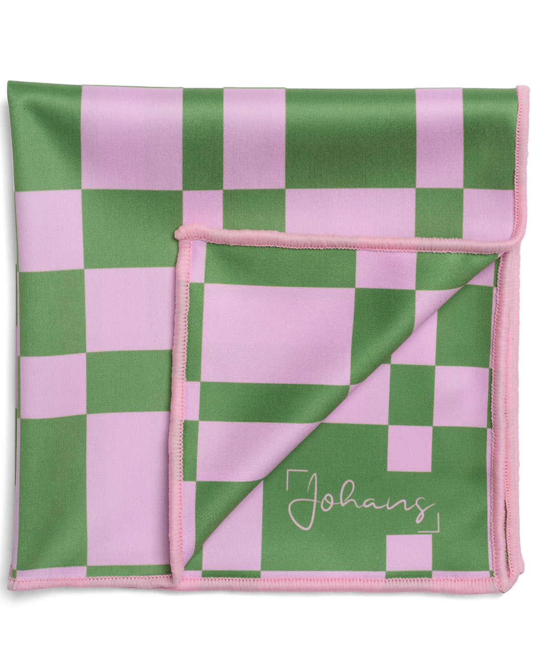 Brillen- und Displaytuch "Green Pink Square"