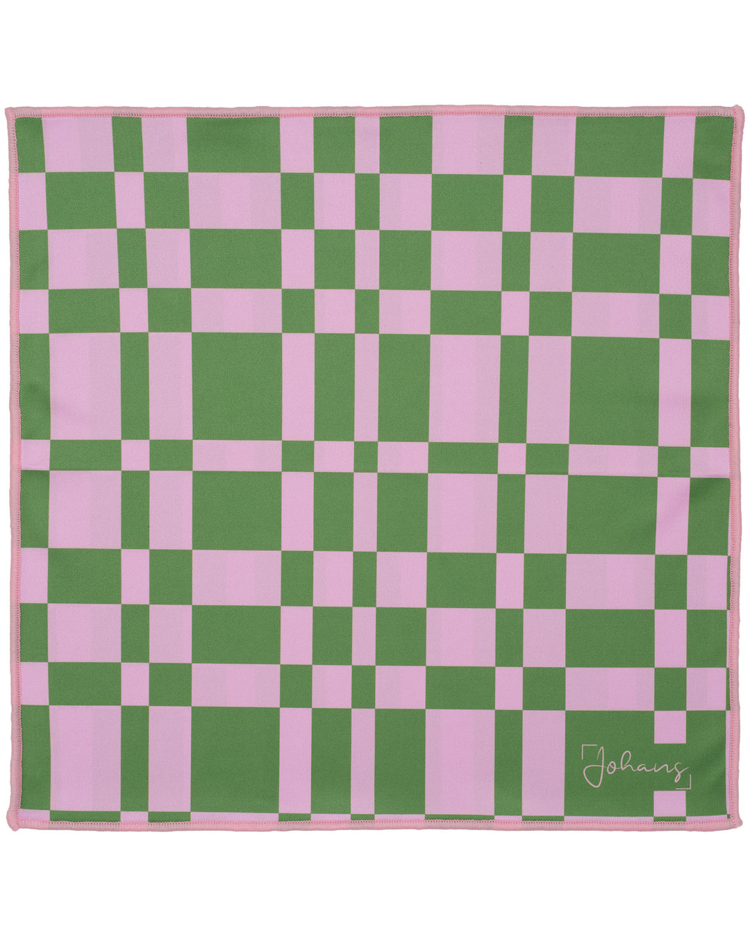 Brillen- und Displaytuch "Green Pink Square"