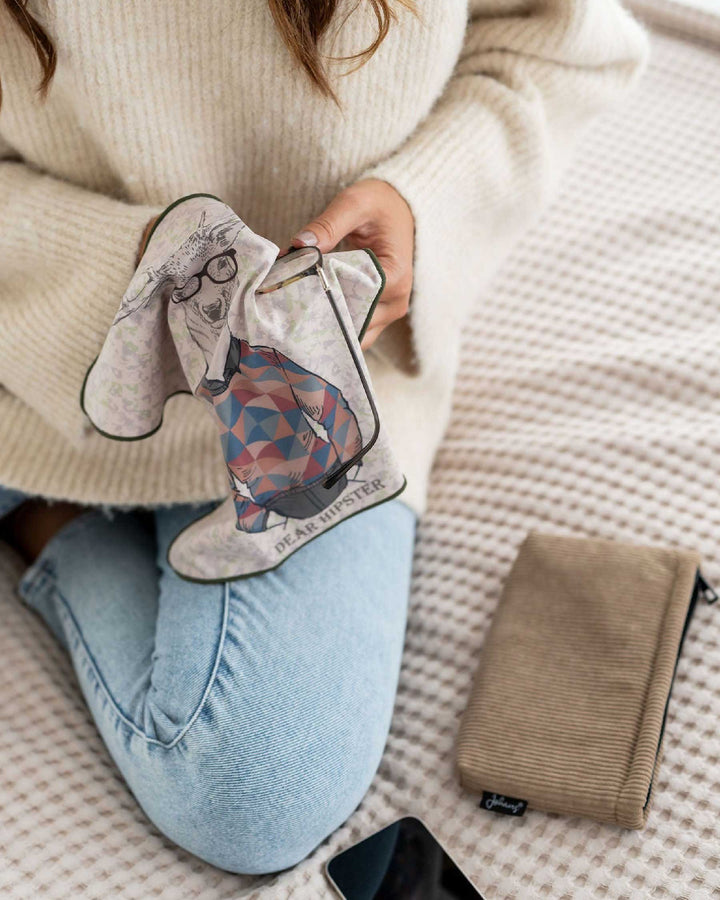 Brillen- und Displaytuch "Hipster"