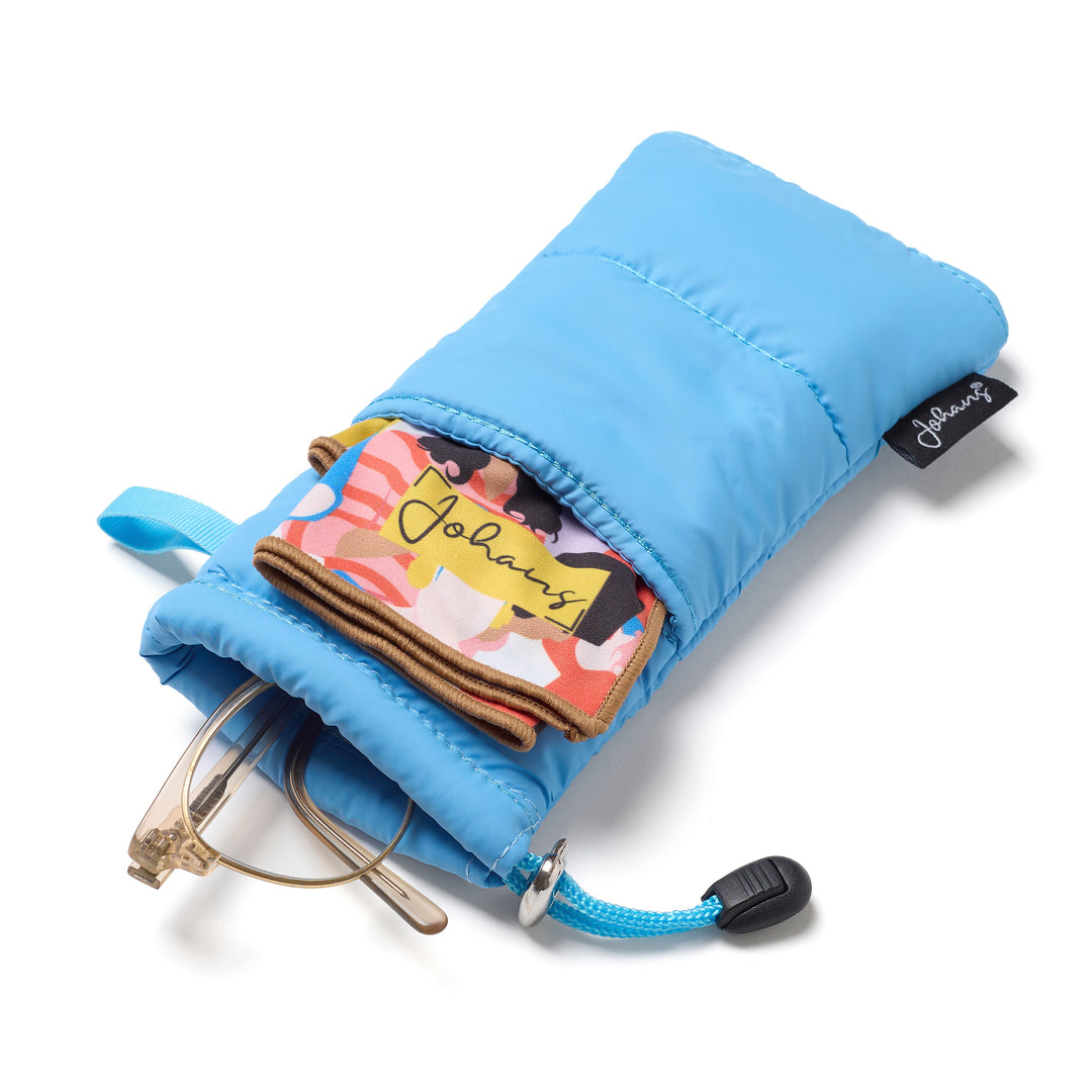 Brillenetui Puffy Bag "Blau"