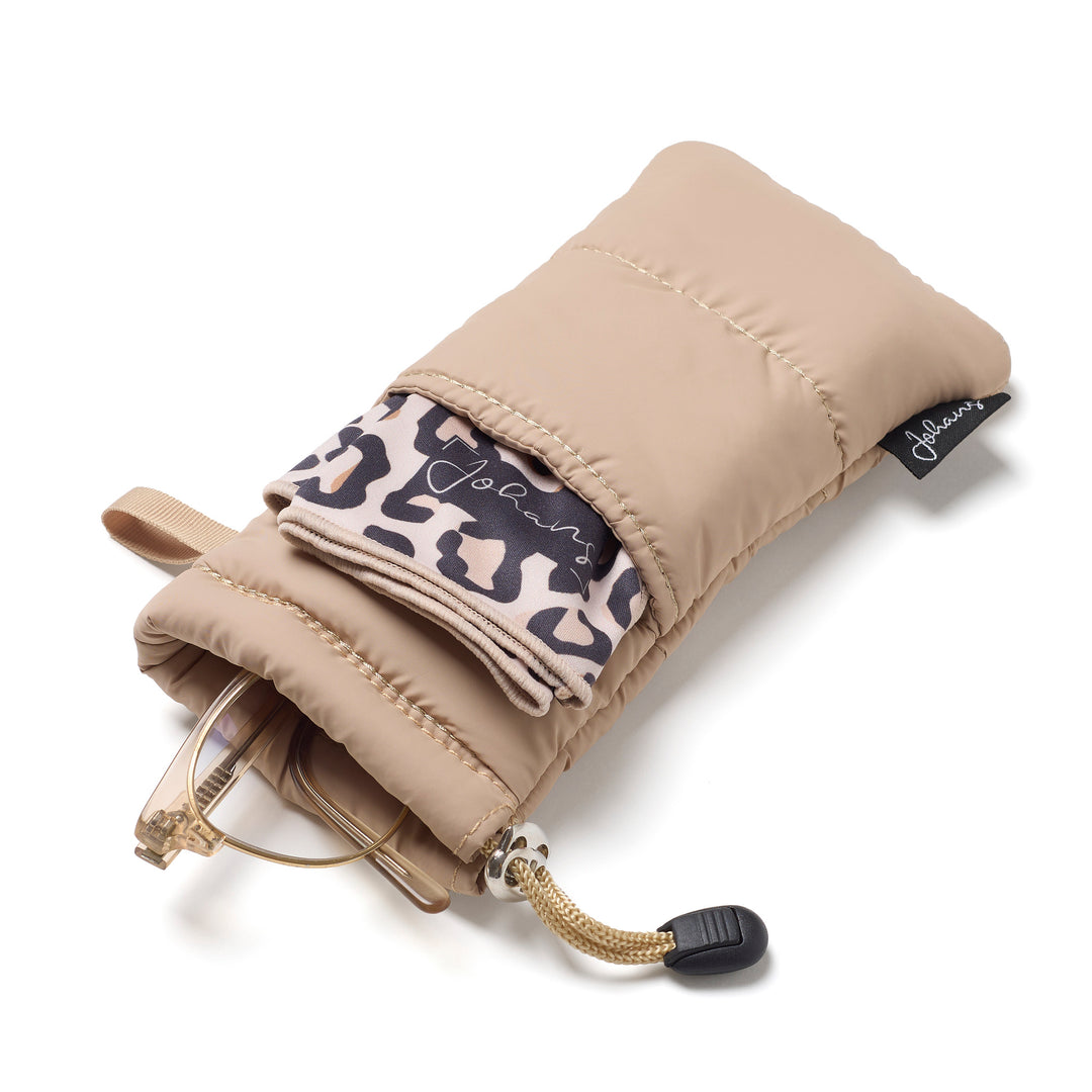 Brillenetui Puffy Bag "Beige"