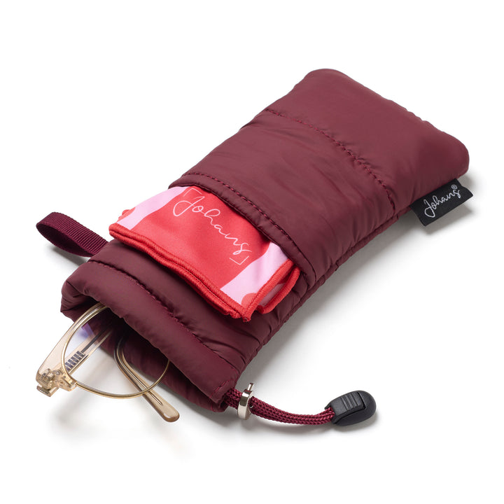 Brillenetui Puffy Bag "Bordeaux"