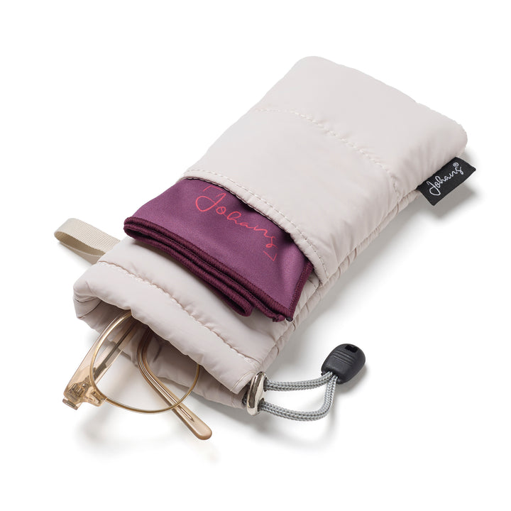 Brillenetui Puffy Bag "Off White"