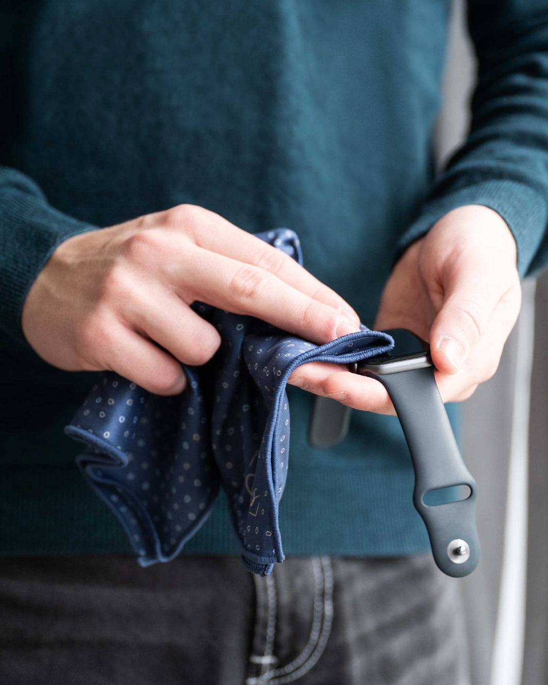 Brillen- und Displaytuch "Kringel"