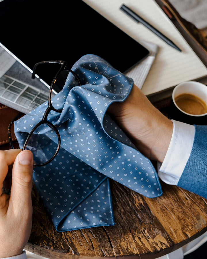 Brillen- und Displaytuch "Kringel"