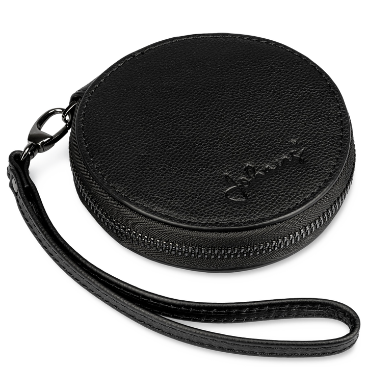 Leder Wallet - schwarz