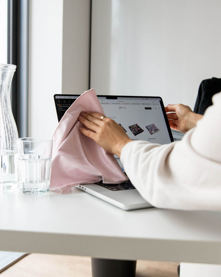 Brillen- und Displaytuch "Rosé"