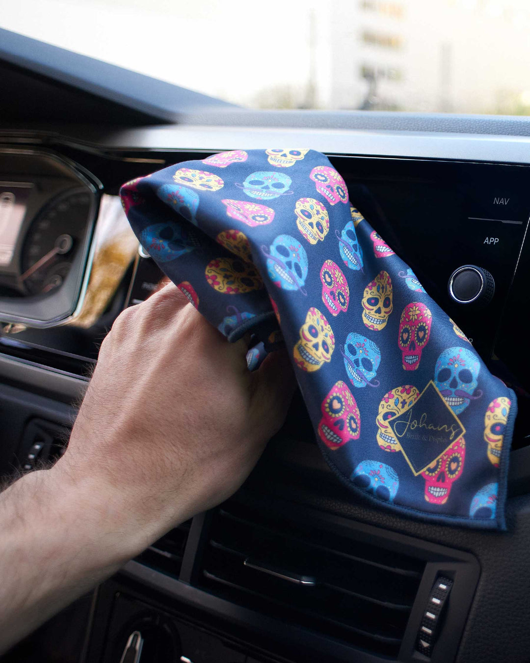 Brillen- und Displaytuch "Skulls"