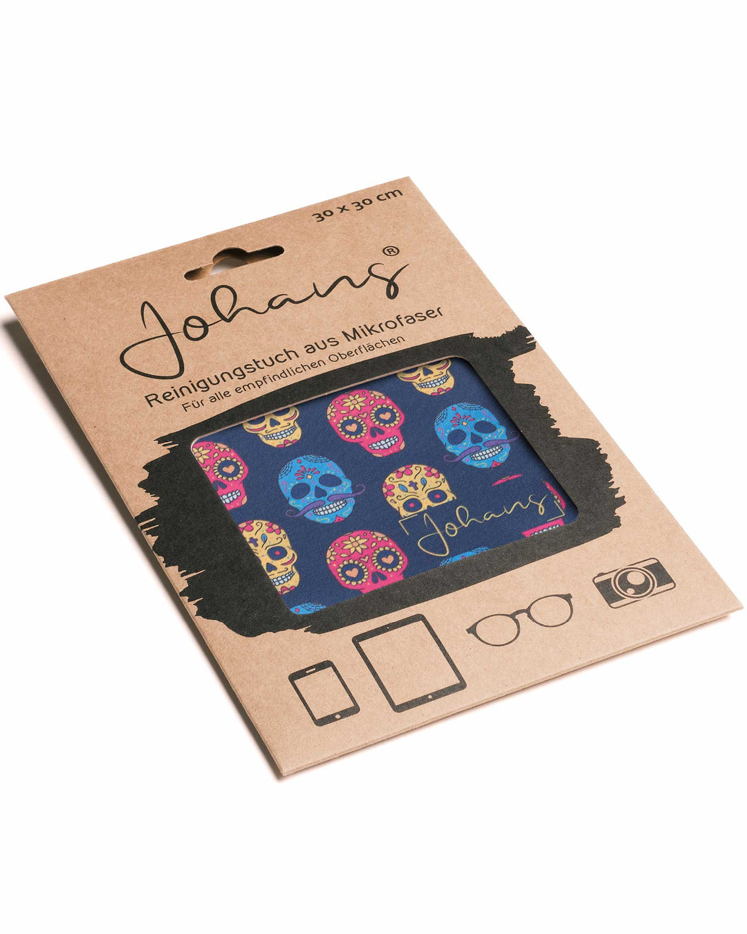 Brillen- und Displaytuch "Skulls"