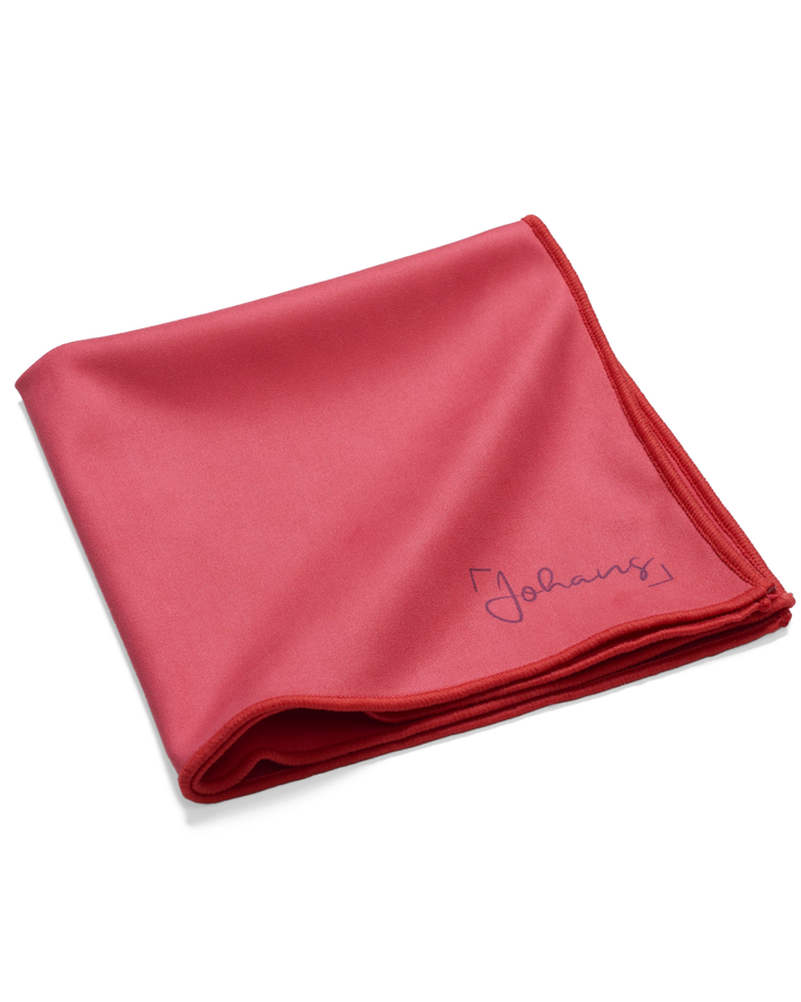 Brillen- und Displaytuch "Hibiskusrot"
