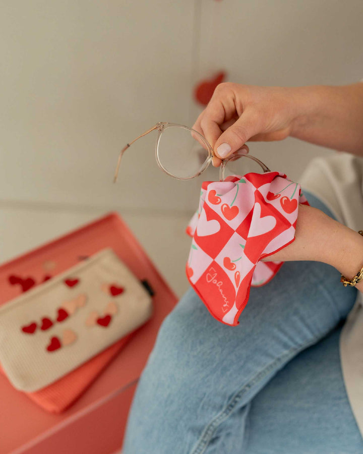 Brillen- und Displaytuch "Cherry Love"