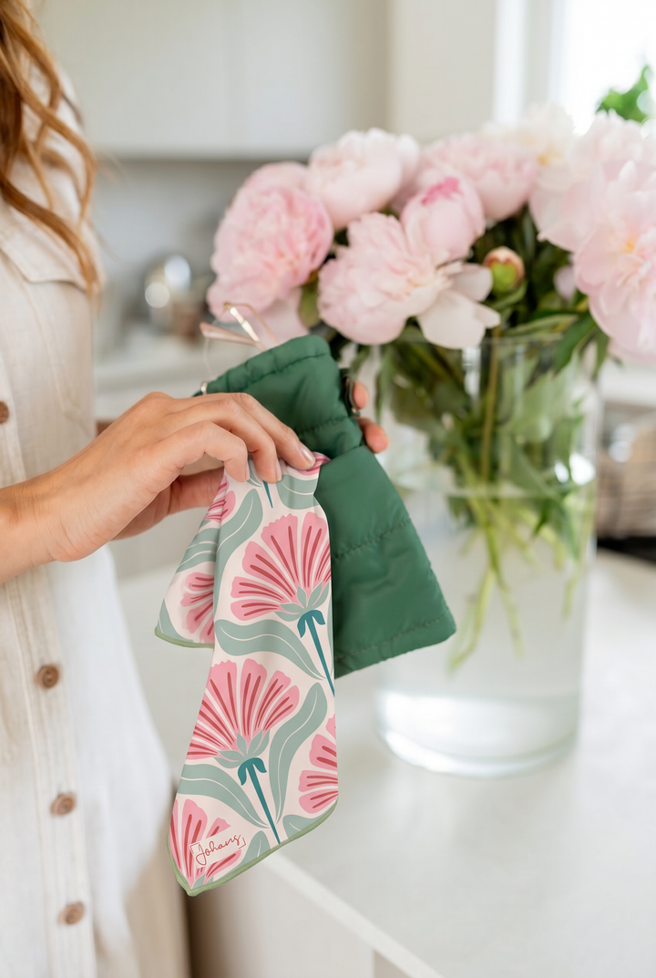 Brillen- und Displaytuch "Blush Bloom"
