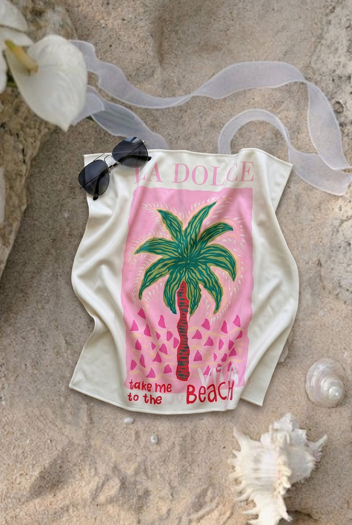 Brillen- und Displaytuch "Pinky Beach"