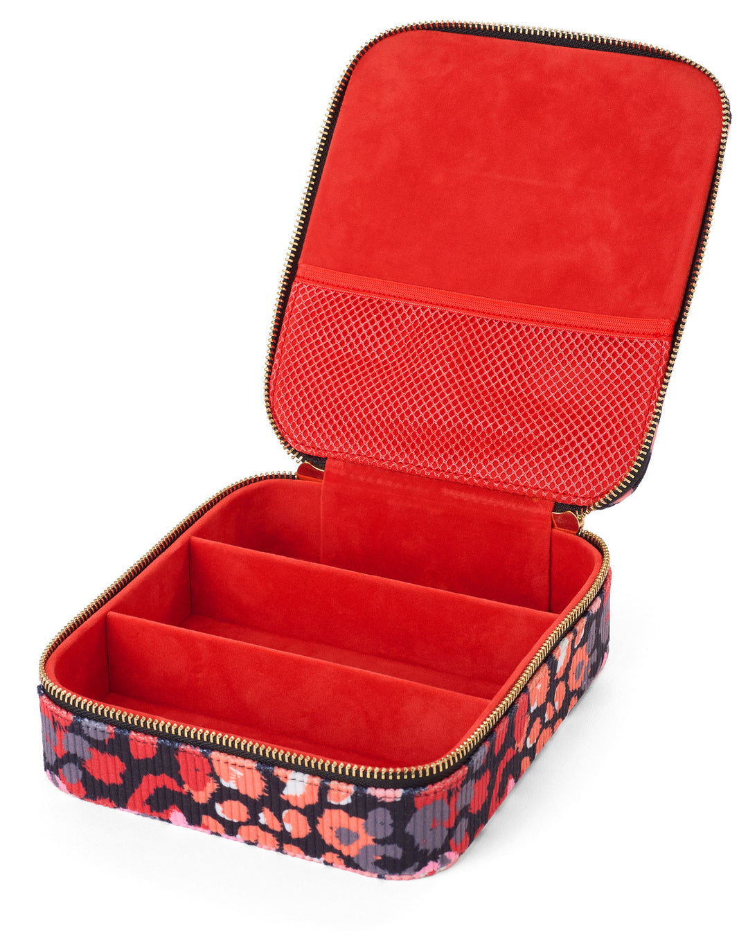 Brillenbox Wild Bloom - Aufbewahrung für 3 Brillen im Cord-Look