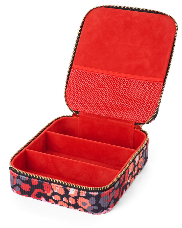 Brillenbox Wild Bloom - Aufbewahrung für 3 Brillen im Cord-Look