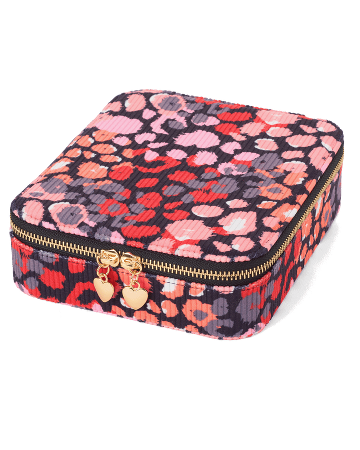 Brillenbox Wild Bloom - Aufbewahrung für 3 Brillen im Cord-Look