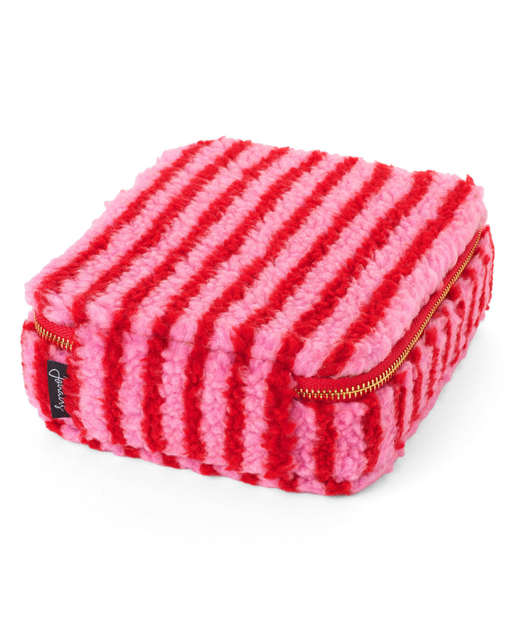 Brillenbox Sweet Stripes - Aufbewahrung für 3 Brillen im Bouclé-Look